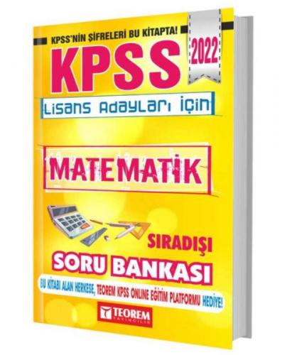 Teorem 2022 KPSS Matematik Sıradışı Soru Bankası Kolektıf