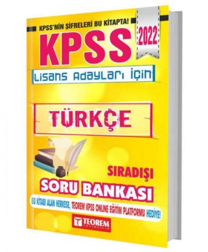 Teorem 2022 KPSS Türkçe Sıradışı Soru Bankası Kolektıf