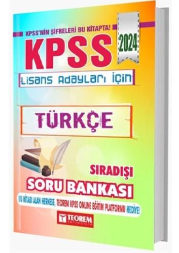 Teorem Yayınları 2024 KPSS Türkçe Sıradışı Soru Bankası Komisyon