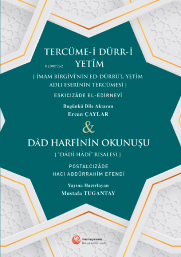 Tercüme-i Dürr-i Yetîm Ve Dâd Harfinin Okunuşu