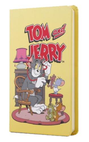 Tom And Jerry Sert Kapak Mini Defter Sarı