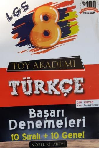 Toy Akademi Yayınları 8. Sınıf LGS Türkçe Başarı Denemeleri 10 Sıralı 