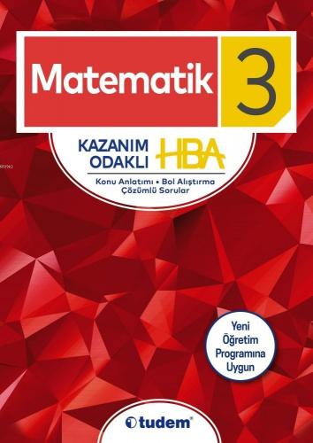 Tudem Yayınları 3. Sınıf Matematik Kazanım Odaklı HBA Tudem