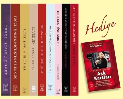 Tuğçe Işınsu Tüm Kitapları Seti - 10 Kitap Takım - Aşk Kartları Hediyeli