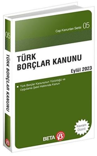Türk Borçlar Kanunu - Eylül 2023 Kolektif