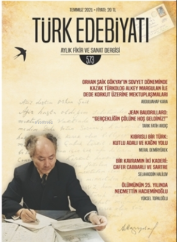 Türk Edebiyatı Dergisi Sayı: 573 Temmuz 2021
