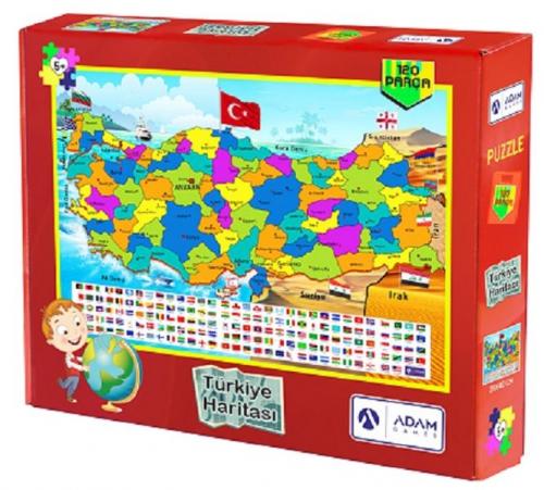 Türkiye Haritası 120 Parça Puzzle (28x40)