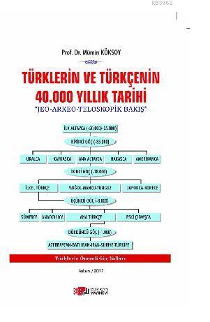 Türklerin ve Türkçenin 40.000 Yıllık Tarihi Mümin Köksoy