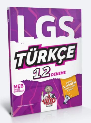 Tüyo Hoca LGS 8. Sınıf (1. Dönem) Türkçe 12 Deneme Kolektif