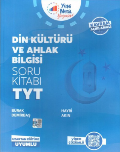 TYT Din Kültürü ve Ahlak Bilgisi Soru Kitabı Yeni Nesil Yayınları