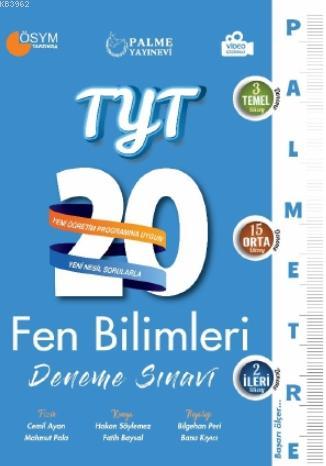 TYT Fen Bilimleri 20 Deneme Sınavı; (Palmetre Serisi)