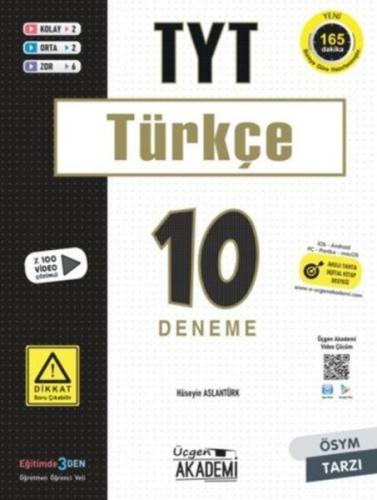 Üçgen Akademi TYT Türkçe 10 lu Deneme Sınavı Hüseyin Aslantürk