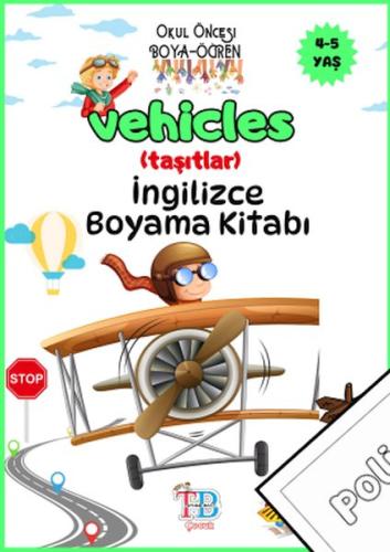 Vehicles(taşıtlar) Boyama Kitabı Kolektif