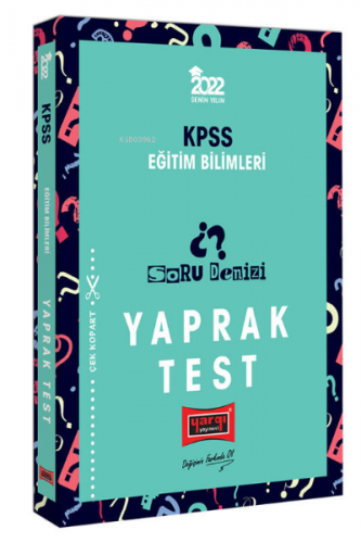 Yargı Yayınları 2022 KPSS Eğitim Bilimleri Soru Denizi Yaprak Test