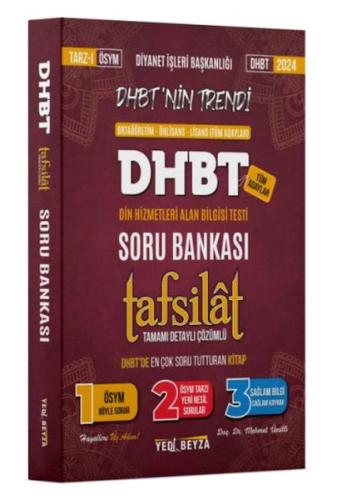 YediBeyza 2024 Dhbt Tafsilât Tamamı Çözümlü Soru Bankası Dr. Mehmet Üm