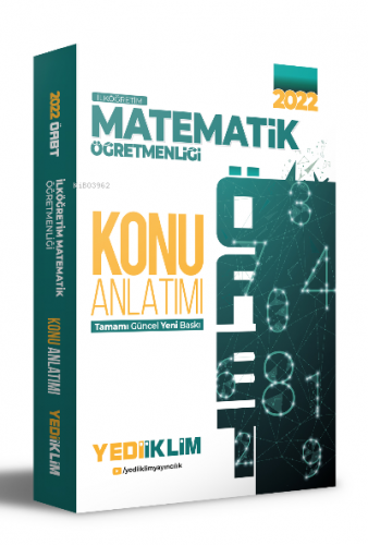 Yediiklim Yayınları 2022 ÖABT İlköğretim Matematik Öğretmenliği Konu A