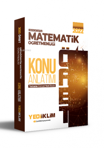Yediiklim Yayınları 2022 ÖABT Ortaöğretim Matematik Öğretmenliği Konu 