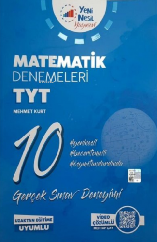 Yeni Nesil Yayınları TYT Matematik 10 Deneme