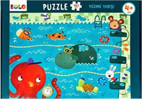 Yer Puzzle-40 Parça Puzzle - Yüzme Yarışı