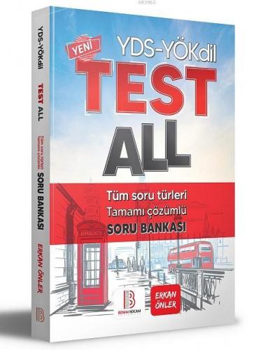 YÖKDİL - YDS Test All Tüm Soru Türleri Özgün Soru Bankası Benim Hocam Yayınları